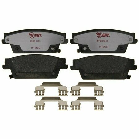 R/M BRAKES BRAKE PADS OEM OE Replacement Hybrid Technology With Hardware EHT1020AH